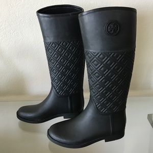 "NEW" TORY BURCH MARION QUILTED RAINBOOT